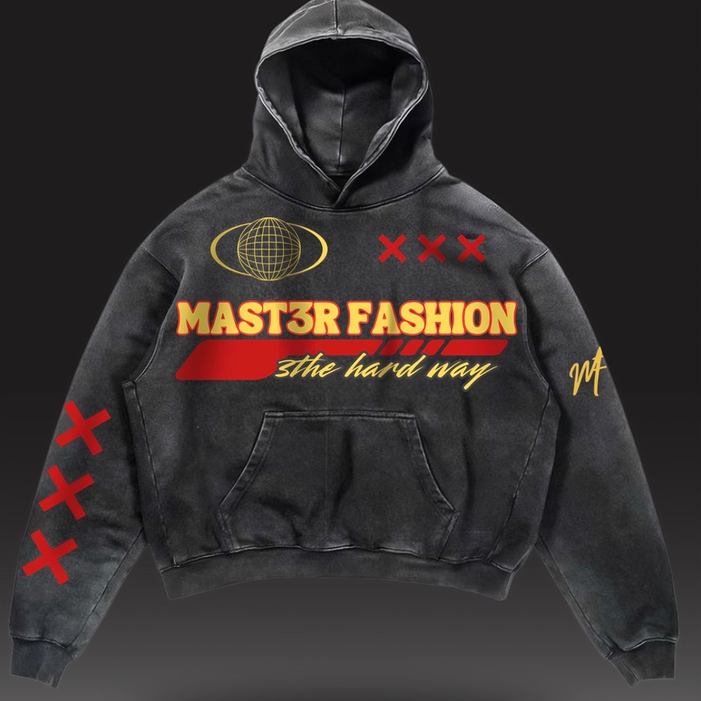 Master fashion oversize street fashion hoodie.